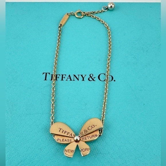 Tiffany & Co. Jewelry - Tiffany & Co. Love Bugs Butterfly Bracelet 18k Rose Gold